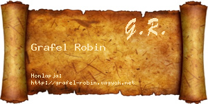 Grafel Robin névjegykártya